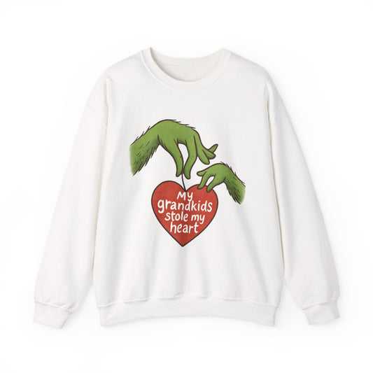 Grinch Hands "My Grandkids Stole My Heart" Sweatshirt