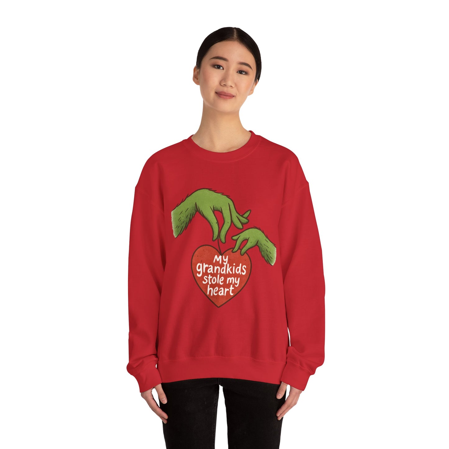 Grinch Hands "My Grandkids Stole My Heart" Sweatshirt
