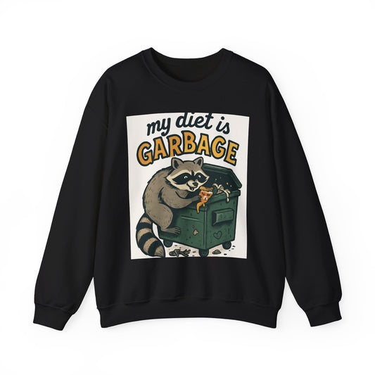 Playful Raccoon Sweatshirt - Unisex Heavy Blend™ Crewneck, Funny Sweatshirt, Gift for Animal Lovers, Casual Wear, Humor Apparel