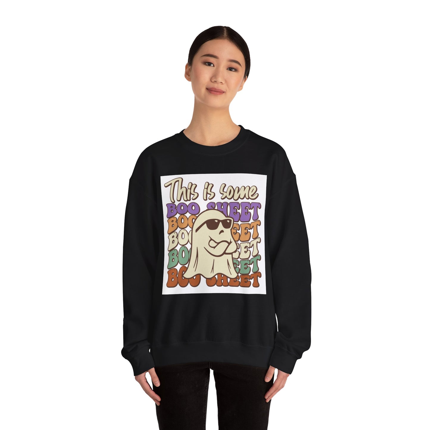 Funny Halloween Unisex Sweatshirt - Boo Sheet Design