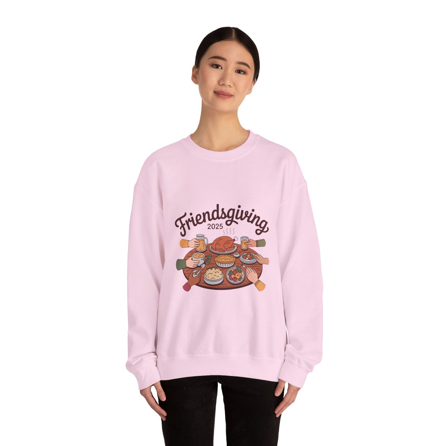 Friendsgiving Sweatshirt, Cozy Crewneck for Thanksgiving Celebration, Gift for Friends, Fall Apparel, Autumn Fashion