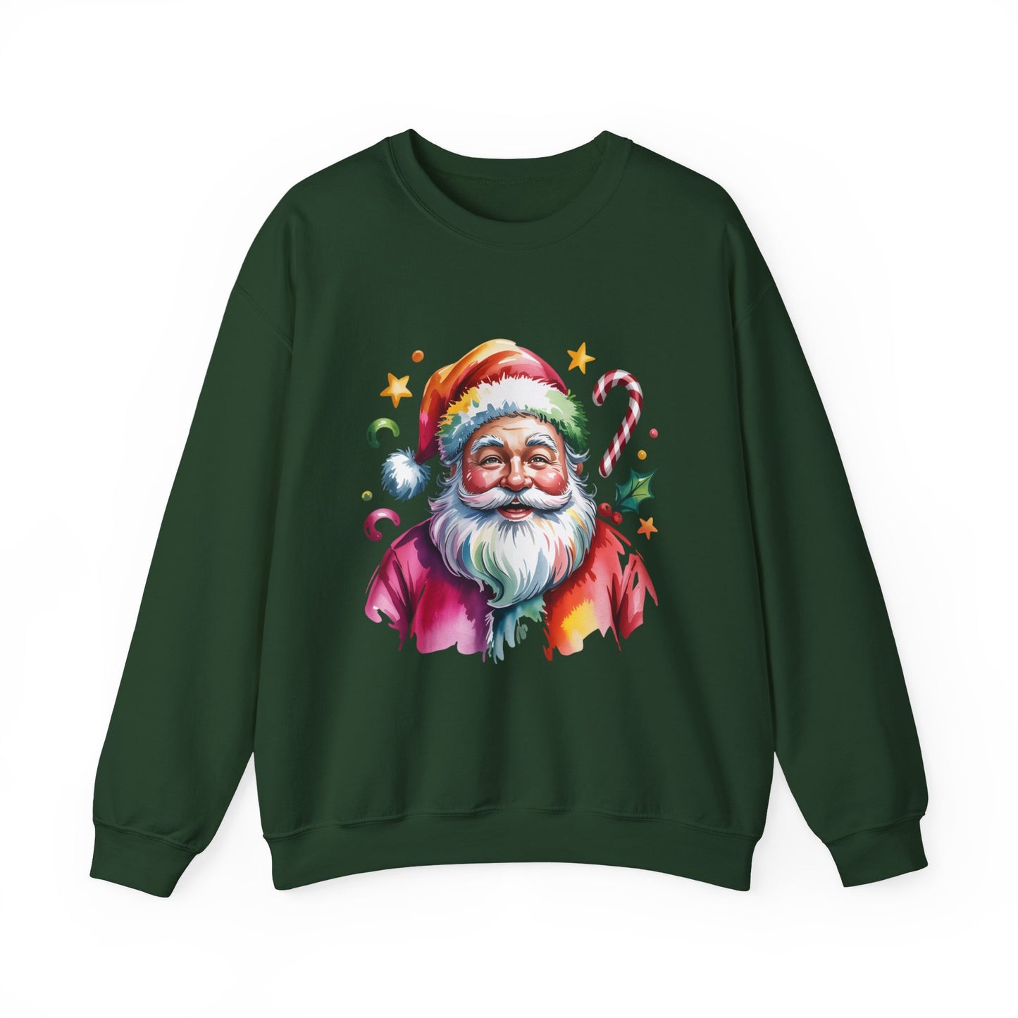 Festive Santa Crewneck Sweatshirt for Holiday Cheer