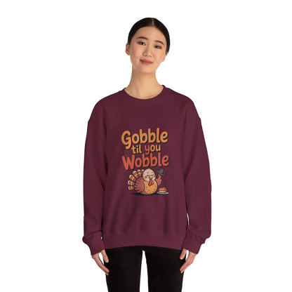 Thanksgiving Humor Crewneck Sweatshirt | Fall Style, Turkey Design, Cozy Gift for Friends & Family, Comfortable Layering