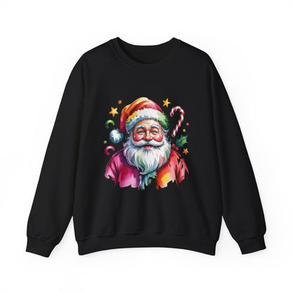 Festive Santa Crewneck Sweatshirt for Holiday Cheer