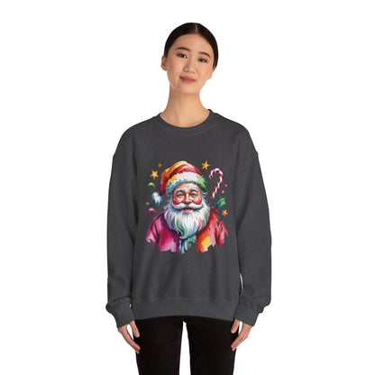 Festive Santa Crewneck Sweatshirt for Holiday Cheer