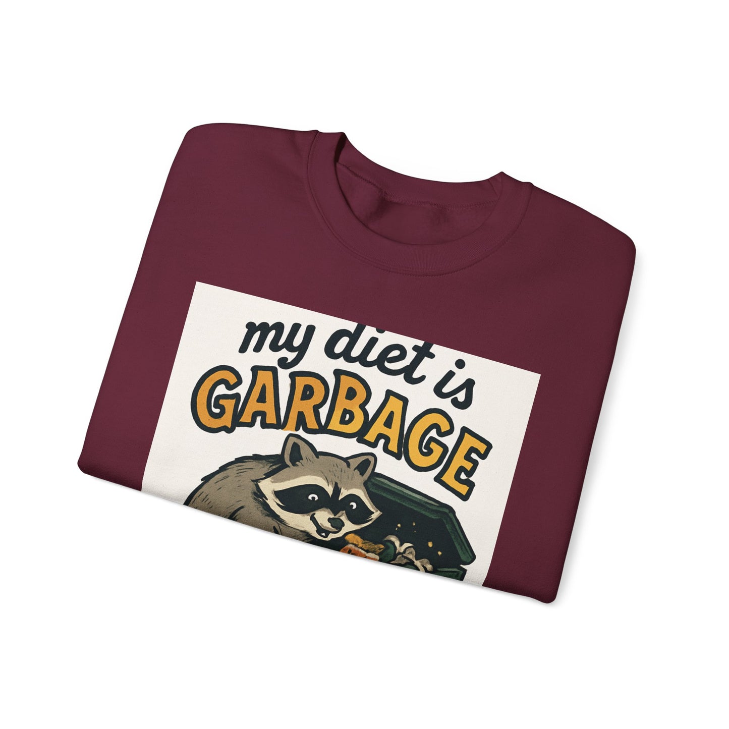 Playful Raccoon Sweatshirt - Unisex Heavy Blend™ Crewneck, Funny Sweatshirt, Gift for Animal Lovers, Casual Wear, Humor Apparel