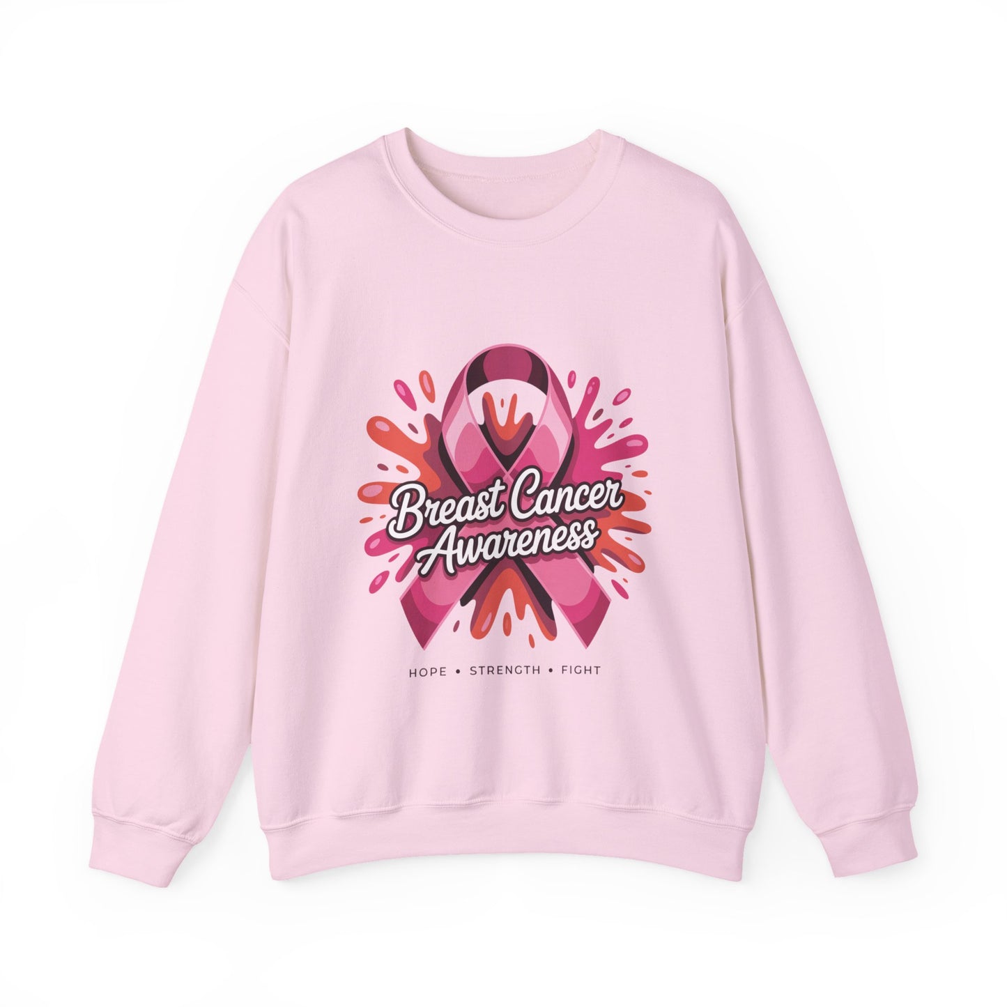 Breast Cancer Awareness Sweatshirt, Unisex Crewneck, Support Hoodie, Pink Ribbon Apparel, Gift for Hope, Strength, Fight