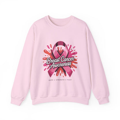 Breast Cancer Awareness Sweatshirt, Unisex Crewneck, Support Hoodie, Pink Ribbon Apparel, Gift for Hope, Strength, Fight
