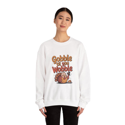 Thanksgiving Humor Crewneck Sweatshirt | Fall Style, Turkey Design, Cozy Gift for Friends & Family, Comfortable Layering