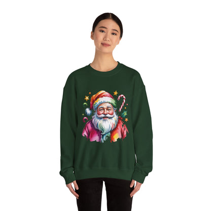 Festive Santa Crewneck Sweatshirt for Holiday Cheer