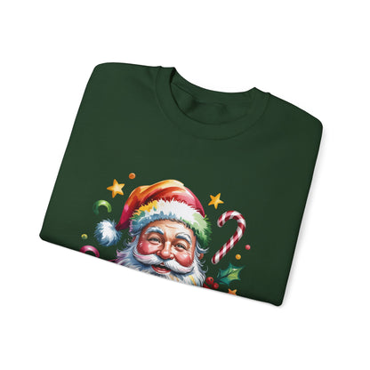 Festive Santa Crewneck Sweatshirt for Holiday Cheer