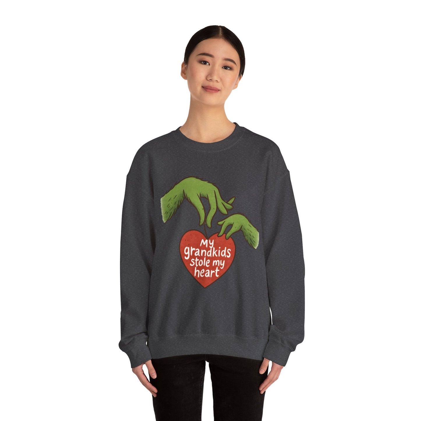 Grinch Hands "My Grandkids Stole My Heart" Sweatshirt