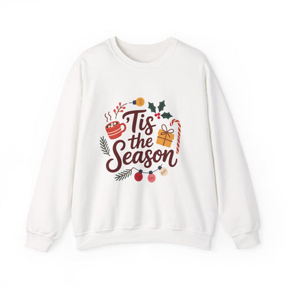 Tis the Season Crewneck Sweatshirt | Unisex Heavy Blend, Cozy Holiday Wear, Perfect Gift for Christmas, Festive Sweatshirt, Winter Style