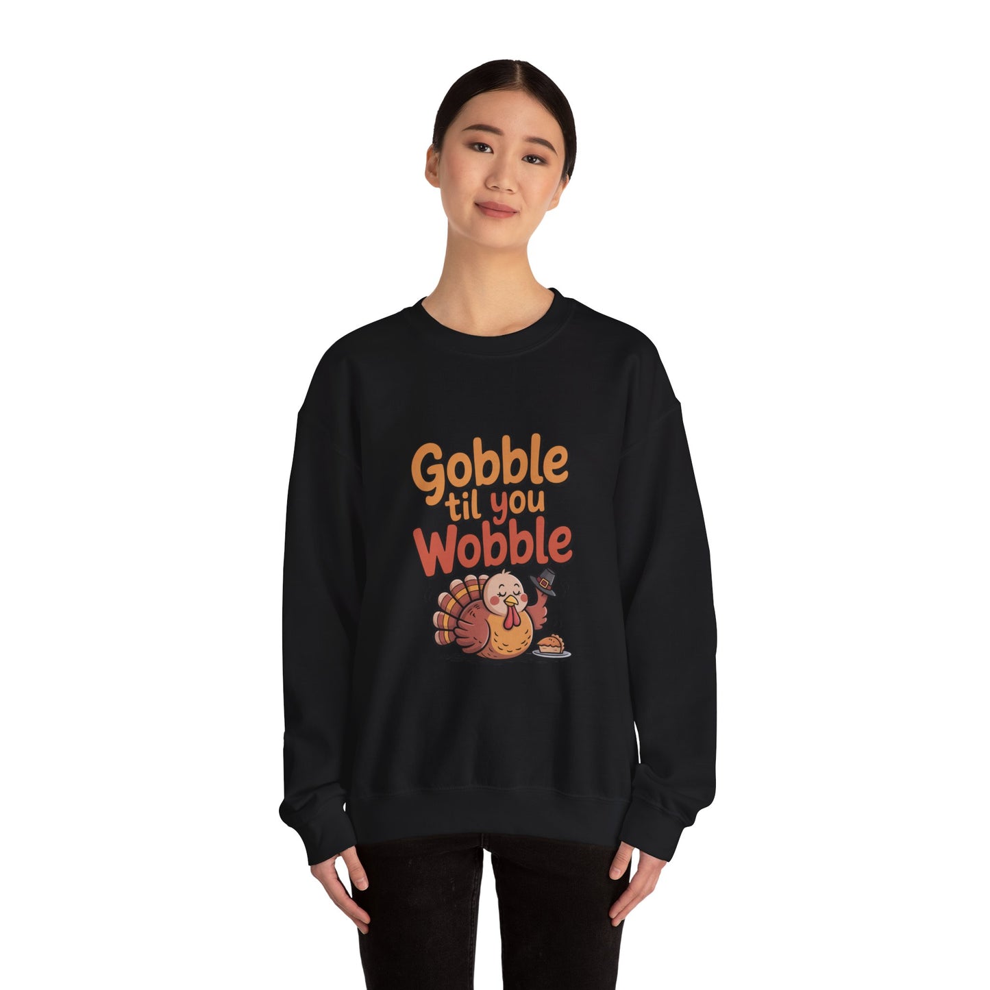 Thanksgiving Humor Crewneck Sweatshirt | Fall Style, Turkey Design, Cozy Gift for Friends & Family, Comfortable Layering