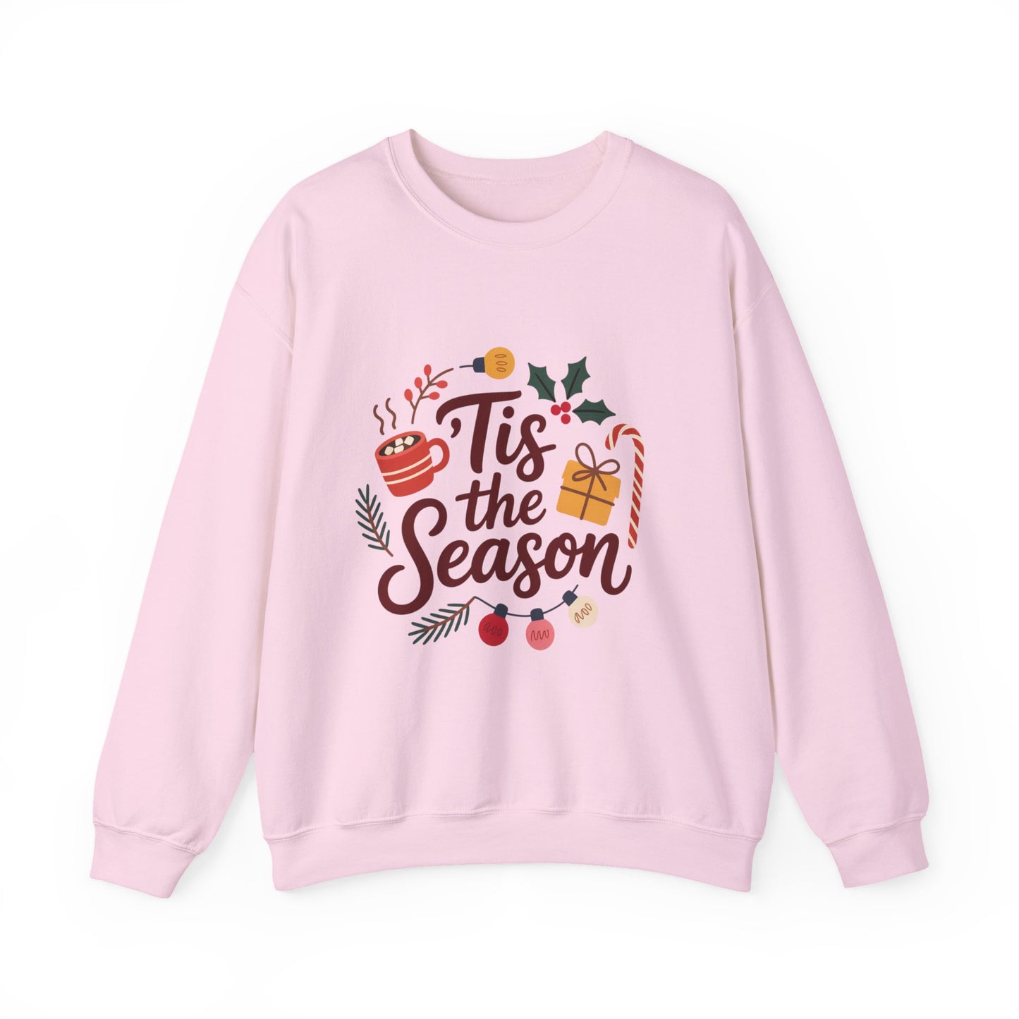Tis the Season Crewneck Sweatshirt | Unisex Heavy Blend, Cozy Holiday Wear, Perfect Gift for Christmas, Festive Sweatshirt, Winter Style