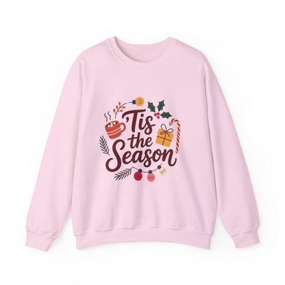 Tis the Season Crewneck Sweatshirt | Unisex Heavy Blend, Cozy Holiday Wear, Perfect Gift for Christmas, Festive Sweatshirt, Winter Style