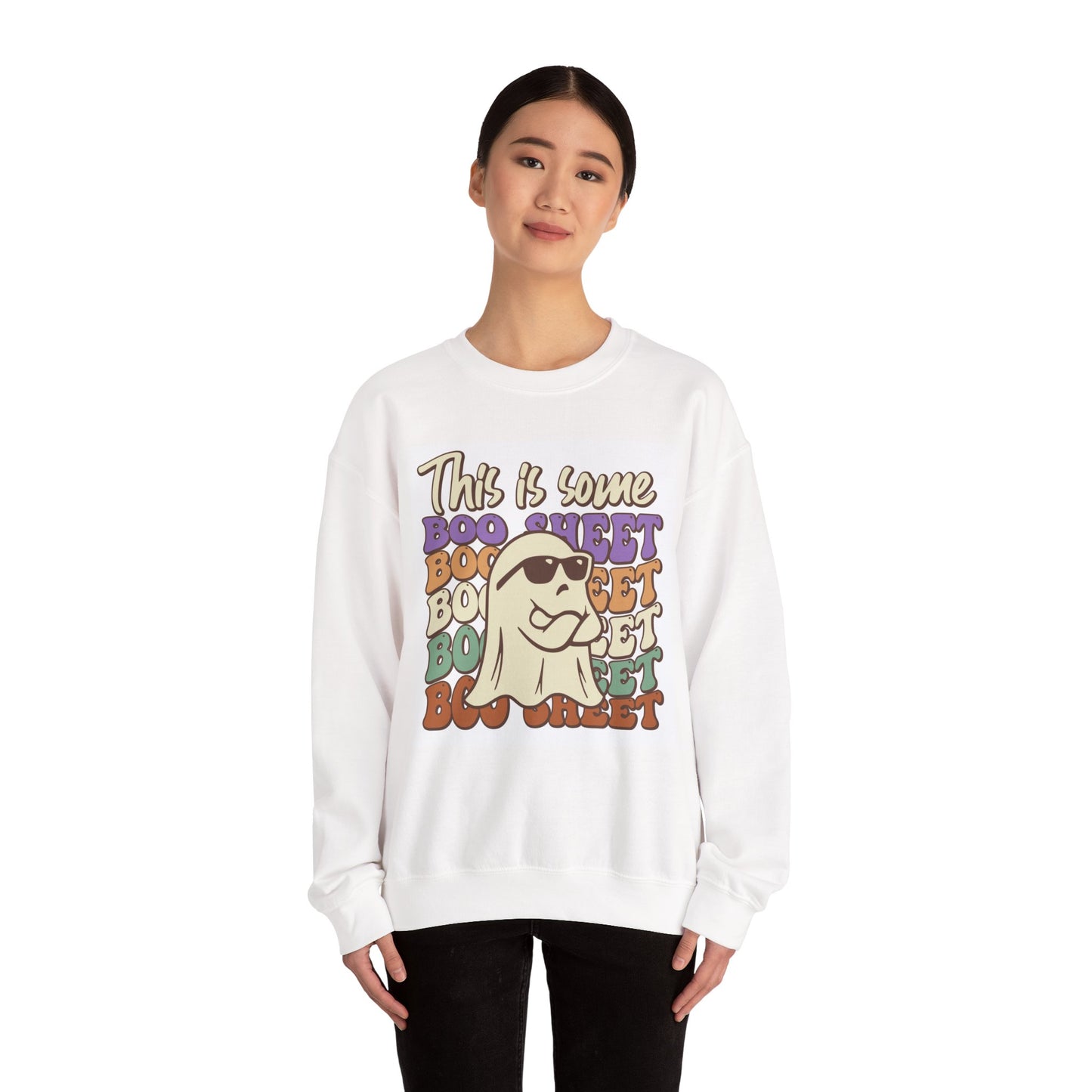Funny Halloween Unisex Sweatshirt - Boo Sheet Design