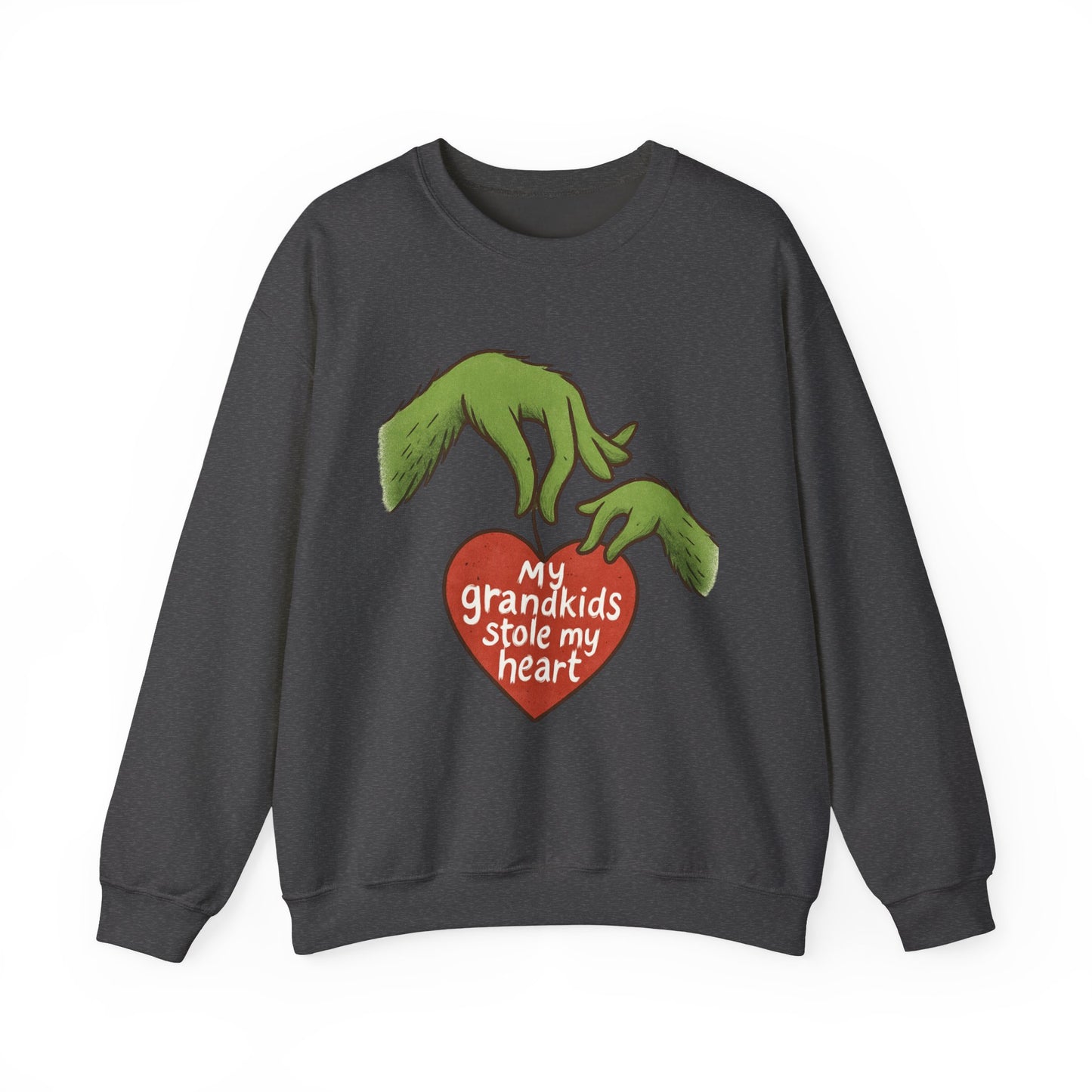 Grinch Hands "My Grandkids Stole My Heart" Sweatshirt