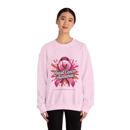 Breast Cancer Awareness Sweatshirt, Unisex Crewneck, Support Hoodie, Pink Ribbon Apparel, Gift for Hope, Strength, Fight