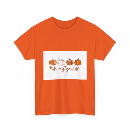 Cute Gourd Tshirt, Halloween Tee, Fall Pumpkin Shirt, Funny Harvest Top, Autumn Graphic Tee