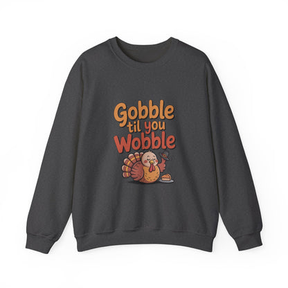 Thanksgiving Humor Crewneck Sweatshirt | Fall Style, Turkey Design, Cozy Gift for Friends & Family, Comfortable Layering