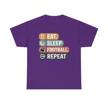 Eat, Sleep, Football, Repeat T-Shirt