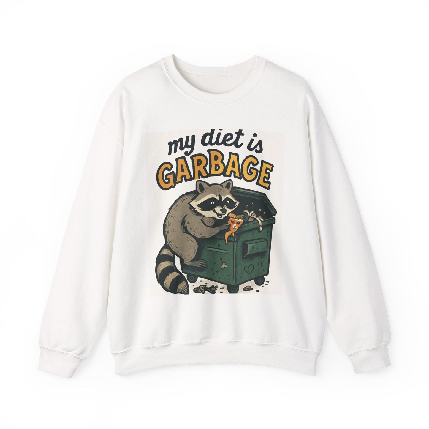Playful Raccoon Sweatshirt - Unisex Heavy Blend™ Crewneck, Funny Sweatshirt, Gift for Animal Lovers, Casual Wear, Humor Apparel