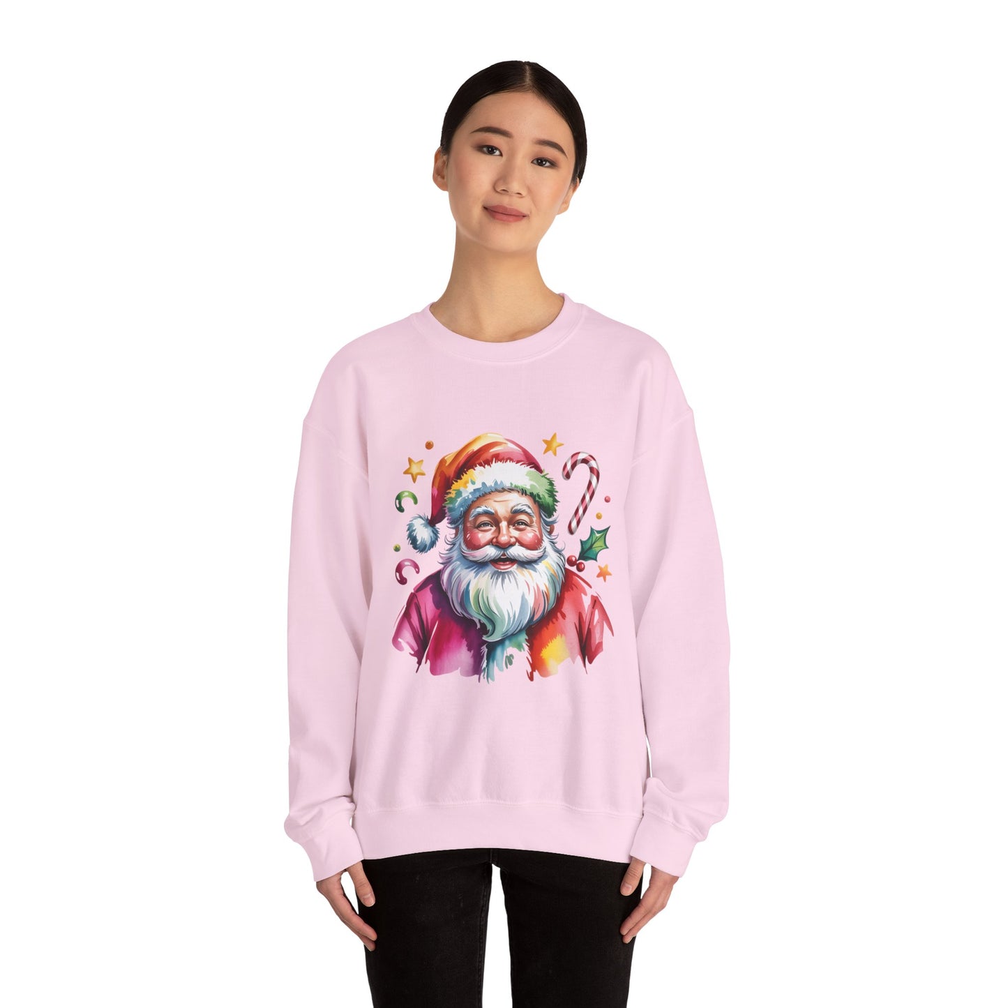 Festive Santa Crewneck Sweatshirt for Holiday Cheer