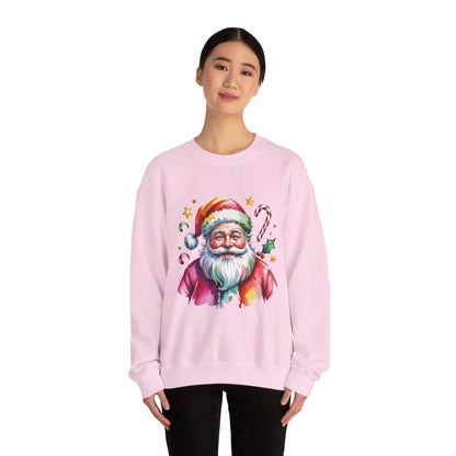 Festive Santa Crewneck Sweatshirt for Holiday Cheer