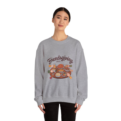 Friendsgiving Sweatshirt, Cozy Crewneck for Thanksgiving Celebration, Gift for Friends, Fall Apparel, Autumn Fashion