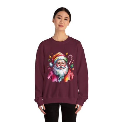 Festive Santa Crewneck Sweatshirt for Holiday Cheer