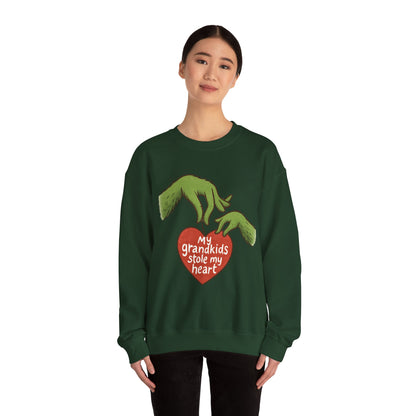 Grinch Hands "My Grandkids Stole My Heart" Sweatshirt