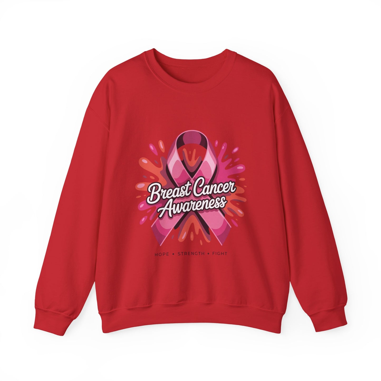 Breast Cancer Awareness Sweatshirt, Unisex Crewneck, Support Hoodie, Pink Ribbon Apparel, Gift for Hope, Strength, Fight