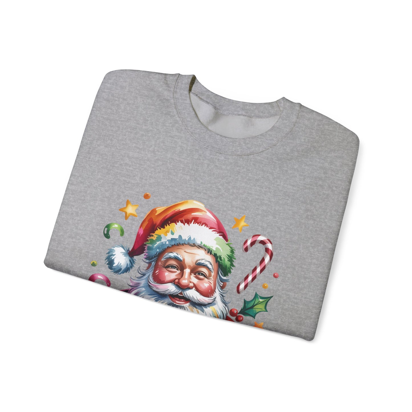 Festive Santa Crewneck Sweatshirt for Holiday Cheer