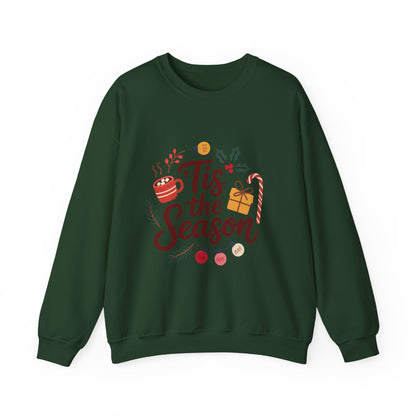 Tis the Season Crewneck Sweatshirt | Unisex Heavy Blend, Cozy Holiday Wear, Perfect Gift for Christmas, Festive Sweatshirt, Winter Style