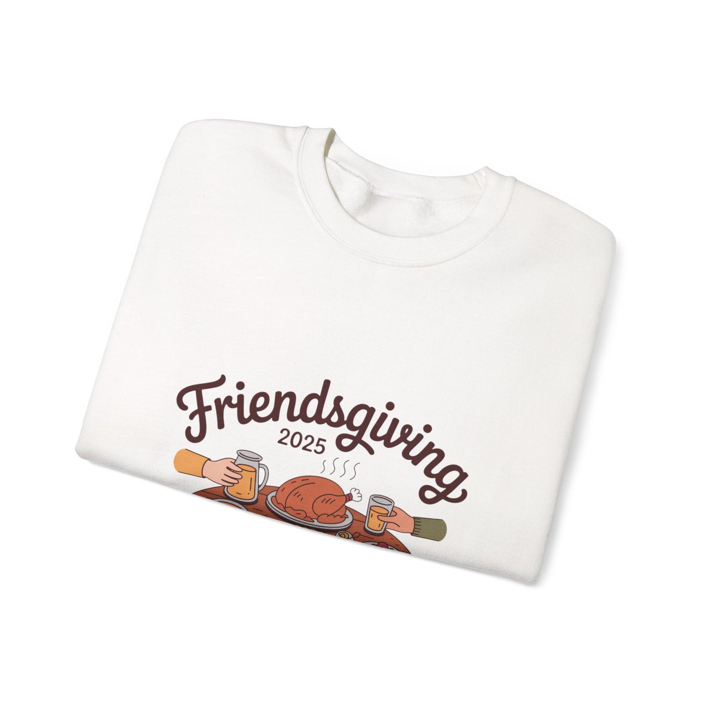 Friendsgiving Sweatshirt, Cozy Crewneck for Thanksgiving Celebration, Gift for Friends, Fall Apparel, Autumn Fashion