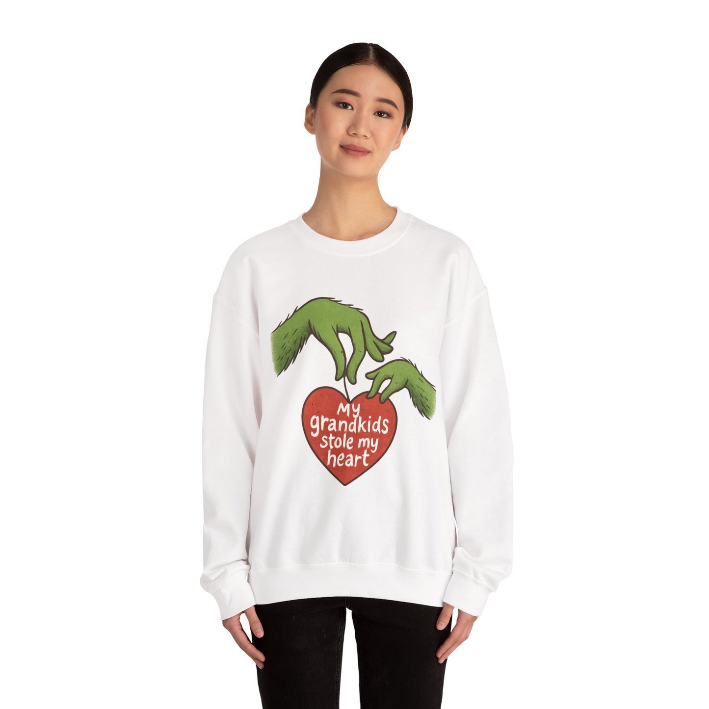 Grinch Hands "My Grandkids Stole My Heart" Sweatshirt