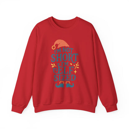 Elf-Sized Crewneck Sweatshirt - "I'm Not Short I'm Elf Sized" Christmas Sweatshirt