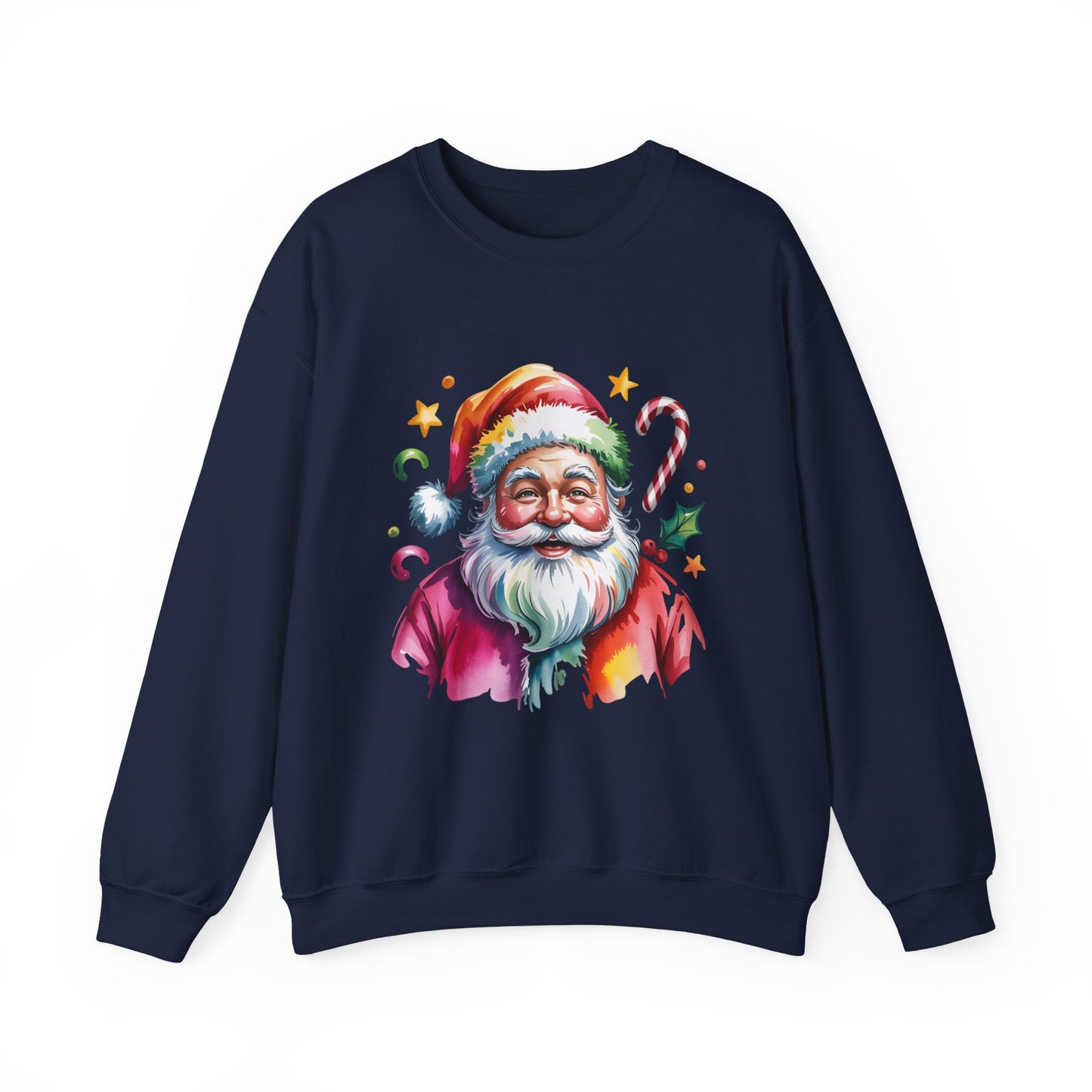 Festive Santa Crewneck Sweatshirt for Holiday Cheer