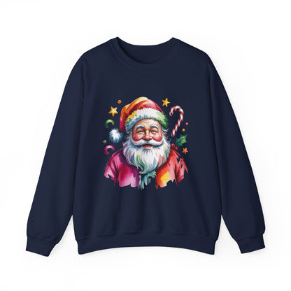 Festive Santa Crewneck Sweatshirt for Holiday Cheer