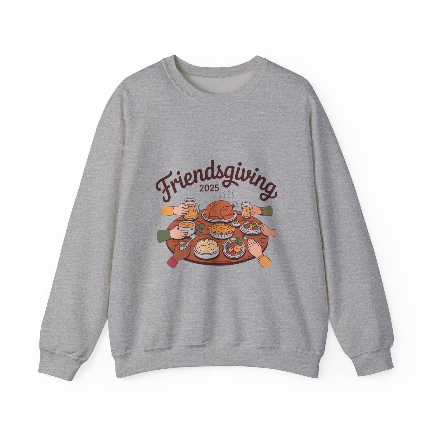 Friendsgiving Sweatshirt, Cozy Crewneck for Thanksgiving Celebration, Gift for Friends, Fall Apparel, Autumn Fashion