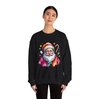 Festive Santa Crewneck Sweatshirt for Holiday Cheer