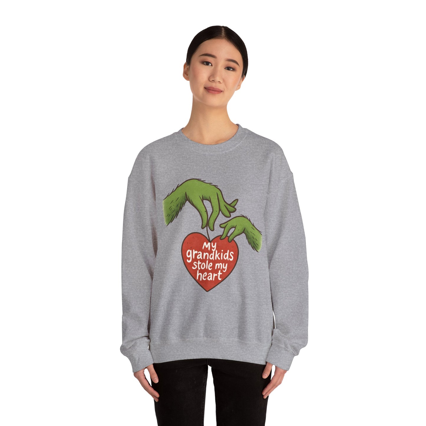 Grinch Hands "My Grandkids Stole My Heart" Sweatshirt