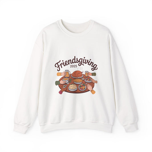 Friendsgiving Sweatshirt, Cozy Crewneck for Thanksgiving Celebration, Gift for Friends, Fall Apparel, Autumn Fashion