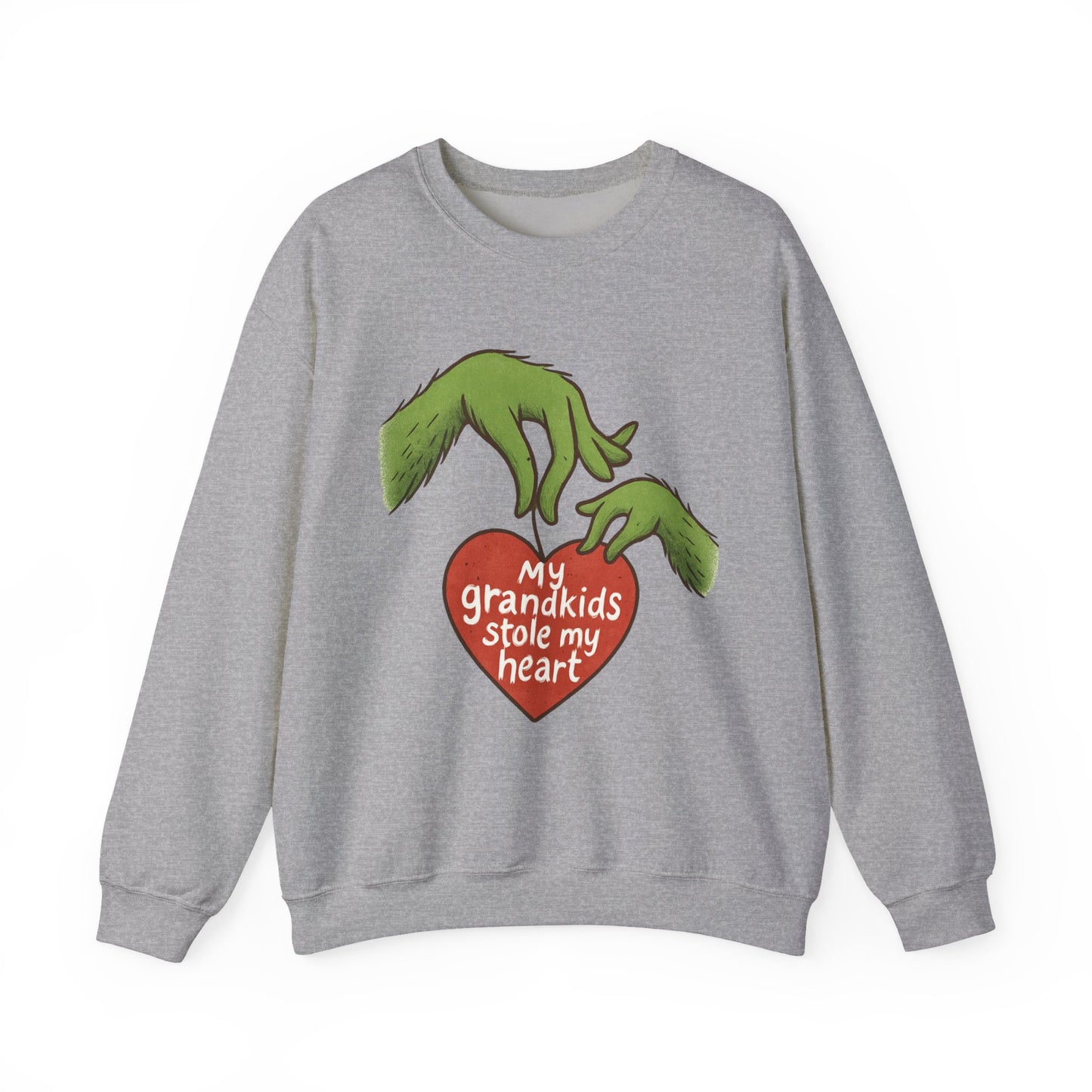 Grinch Hands "My Grandkids Stole My Heart" Sweatshirt