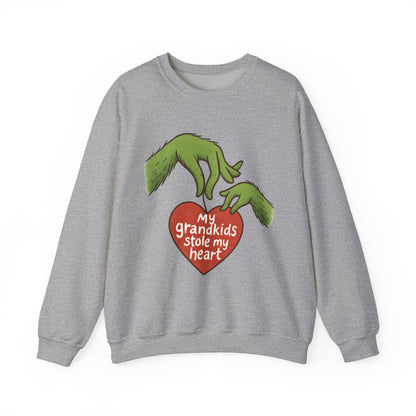 Grinch Hands "My Grandkids Stole My Heart" Sweatshirt