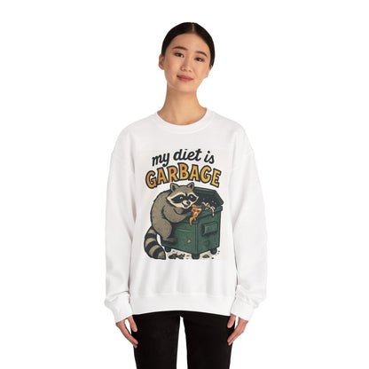 Playful Raccoon Sweatshirt - Unisex Heavy Blend™ Crewneck, Funny Sweatshirt, Gift for Animal Lovers, Casual Wear, Humor Apparel
