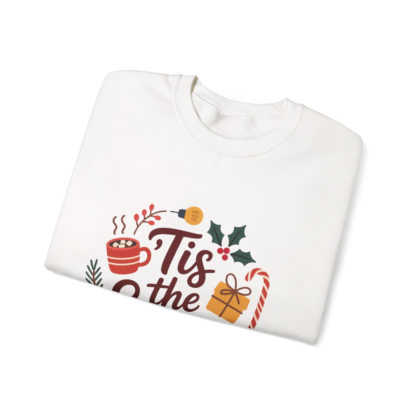 Tis the Season Crewneck Sweatshirt | Unisex Heavy Blend, Cozy Holiday Wear, Perfect Gift for Christmas, Festive Sweatshirt, Winter Style