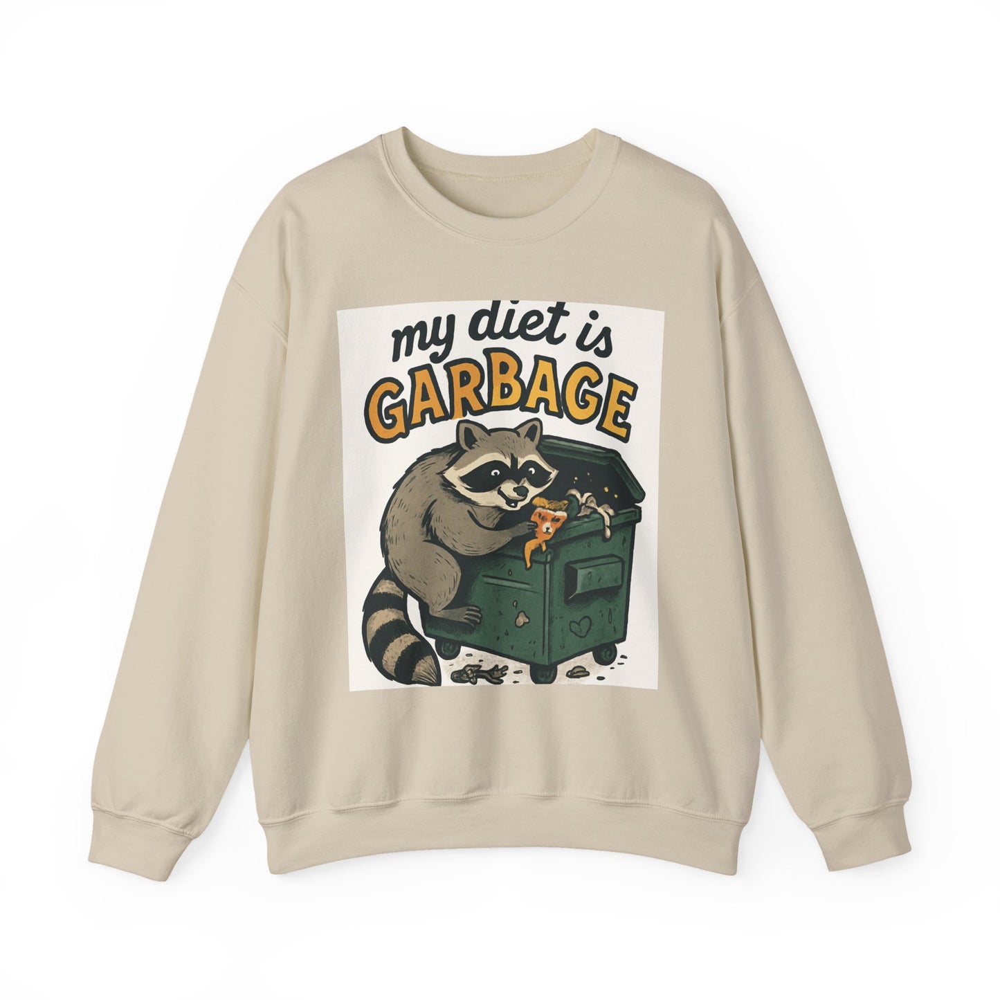 Playful Raccoon Sweatshirt - Unisex Heavy Blend™ Crewneck, Funny Sweatshirt, Gift for Animal Lovers, Casual Wear, Humor Apparel