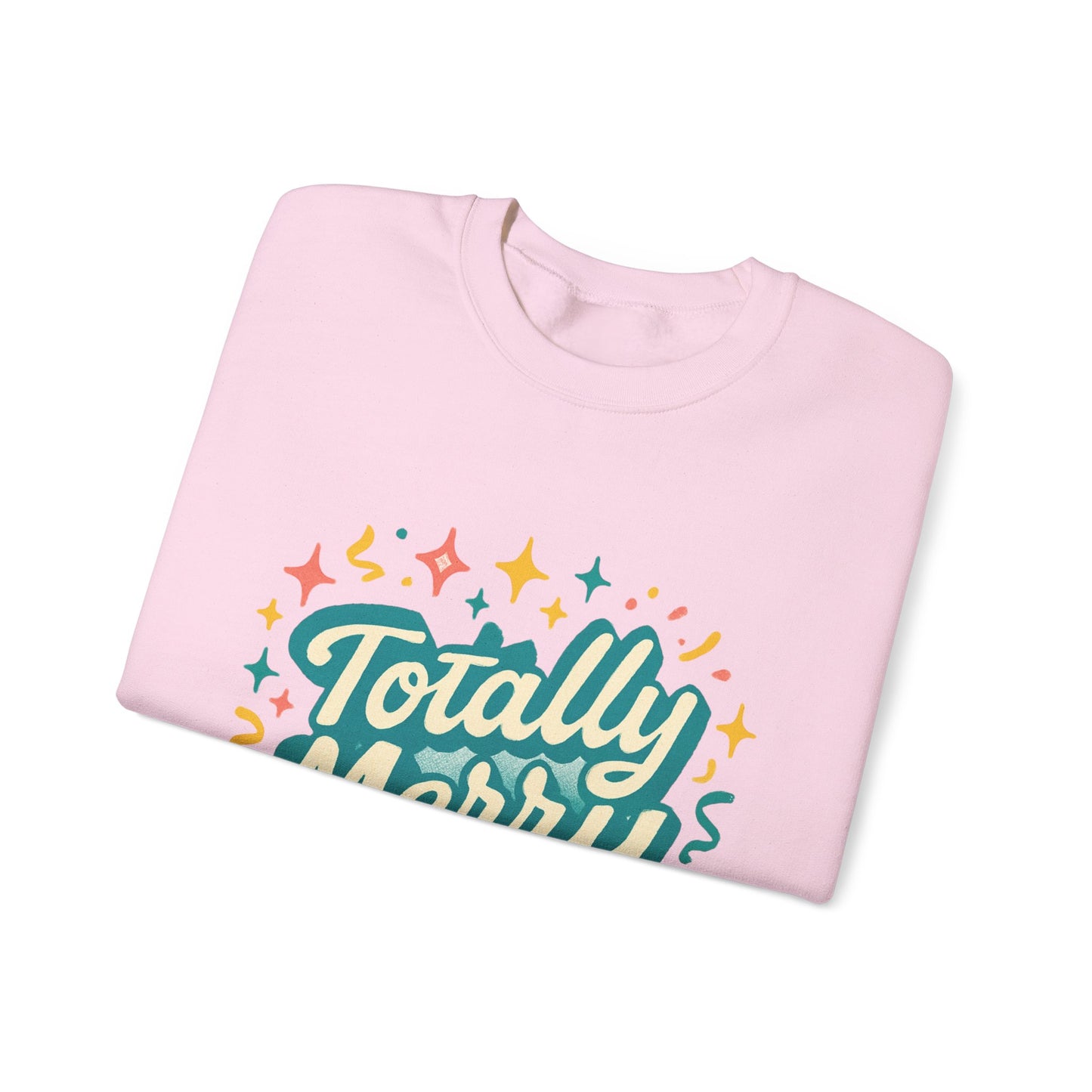 Totally Merry Sweatshirt — Retro Holiday Crewneck for Christmas & Winter Celebrations